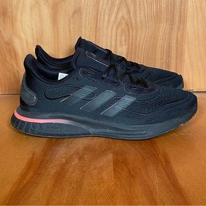 Womens 6 Adidas Duramo 10 Athletic Shoes Triple Black SEF1059